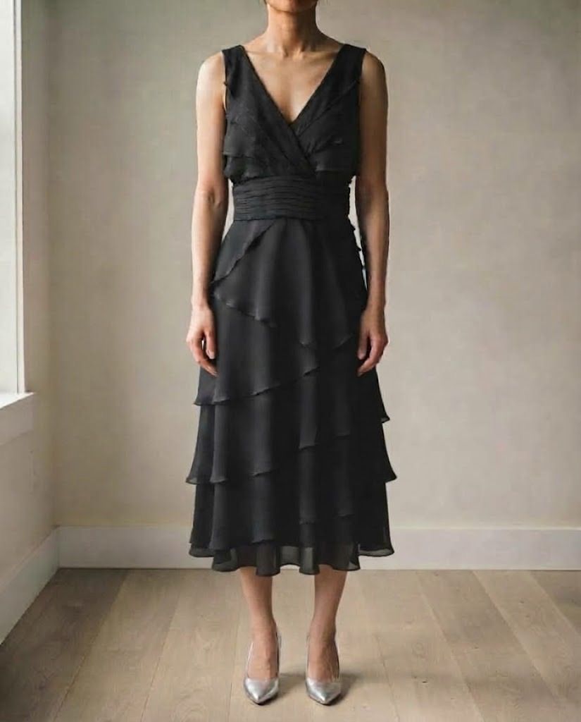 SCARLETT BLACK DRESS (Category: Evening dresses & gowns) located in Marikina City. Submitted by minimalistmanila (Listing ID 1470354792, Image 1). Description: Scarlett layered black dress. Bought in London. Fits medium. Great for formal or cocktail parties. Order now! .