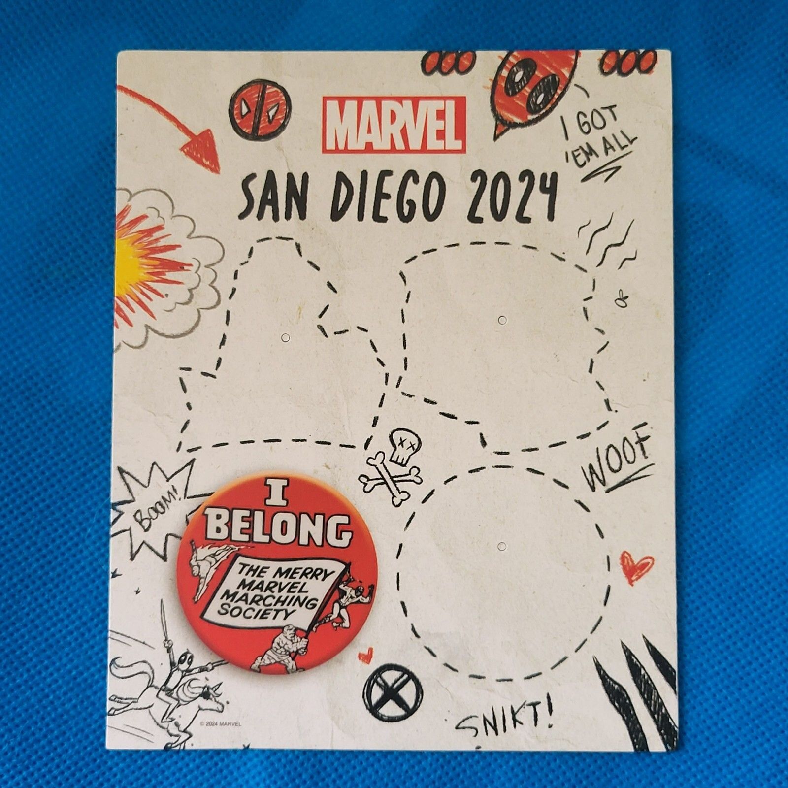 SDCC 2024 EXCLUSIVE MARVEL BOOTH DEADPOOL WOLVERINE PIN HUNT ...