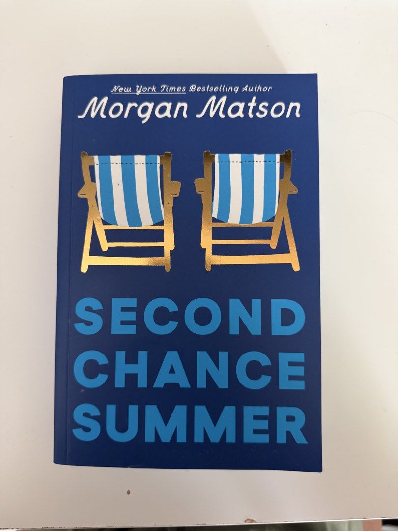 Second Chance Summer by Morgan Matson Novel (Category: Storybooks) located in Makati City. Submitted by andzr. (Listing ID 1470416728, Image 1). Description: - Title: Second Chance Summer by Morgan Matson - Format: Paperback, clean pages, and sharp corners - Special Feature: Stunning blue and white striped sprayed edges matching the cover - Genre: Contemporary Young Adult fiction.