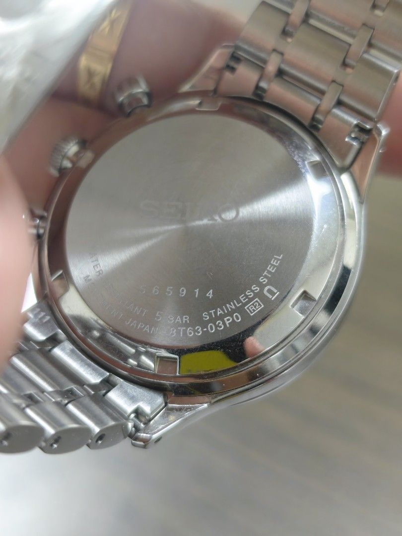 Seiko SSB481 Chronograph (Category: Men's Watches) located in Quezon City. Submitted by fleetingticks (Listing ID 1470383215, Image 3). Description: 38 mm case with manual and card cheapest in the matket.