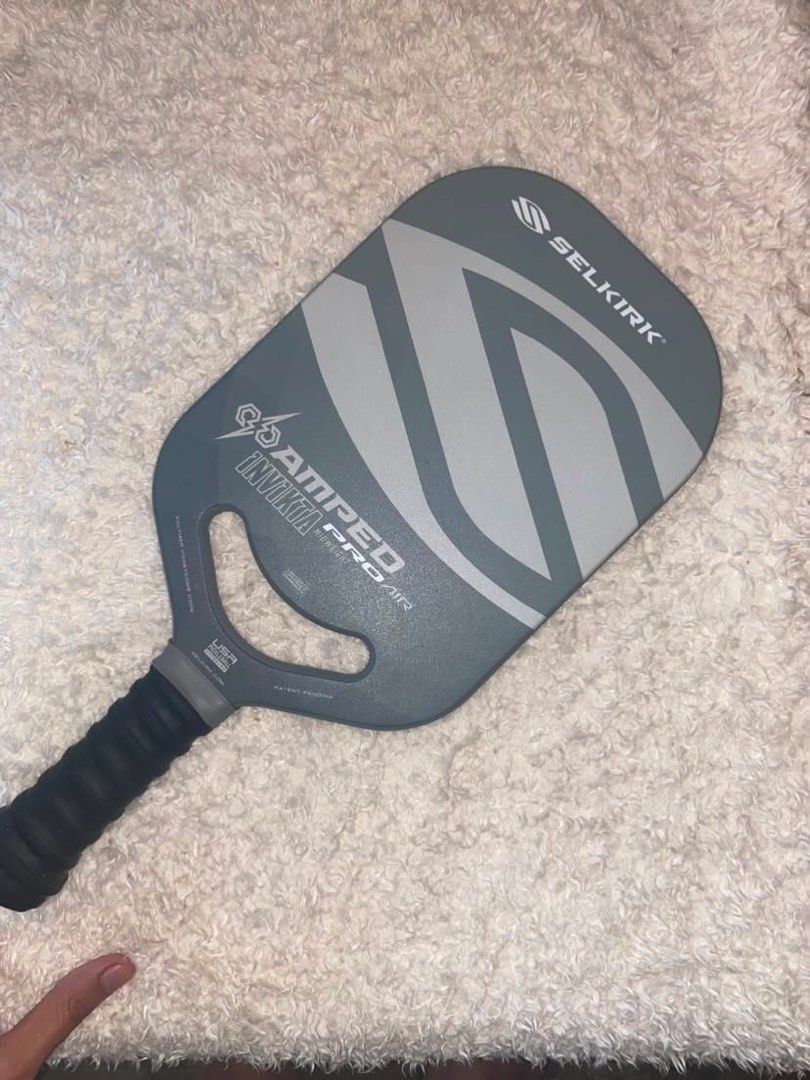 Selkirk Gray AMPED Pro Air (Category: Racket and Ball Sports) located in Manila. Submitted by kreativelyph (Listing ID 1470456335, Image 2). Description: used thrice only RFS: quit pickleball.