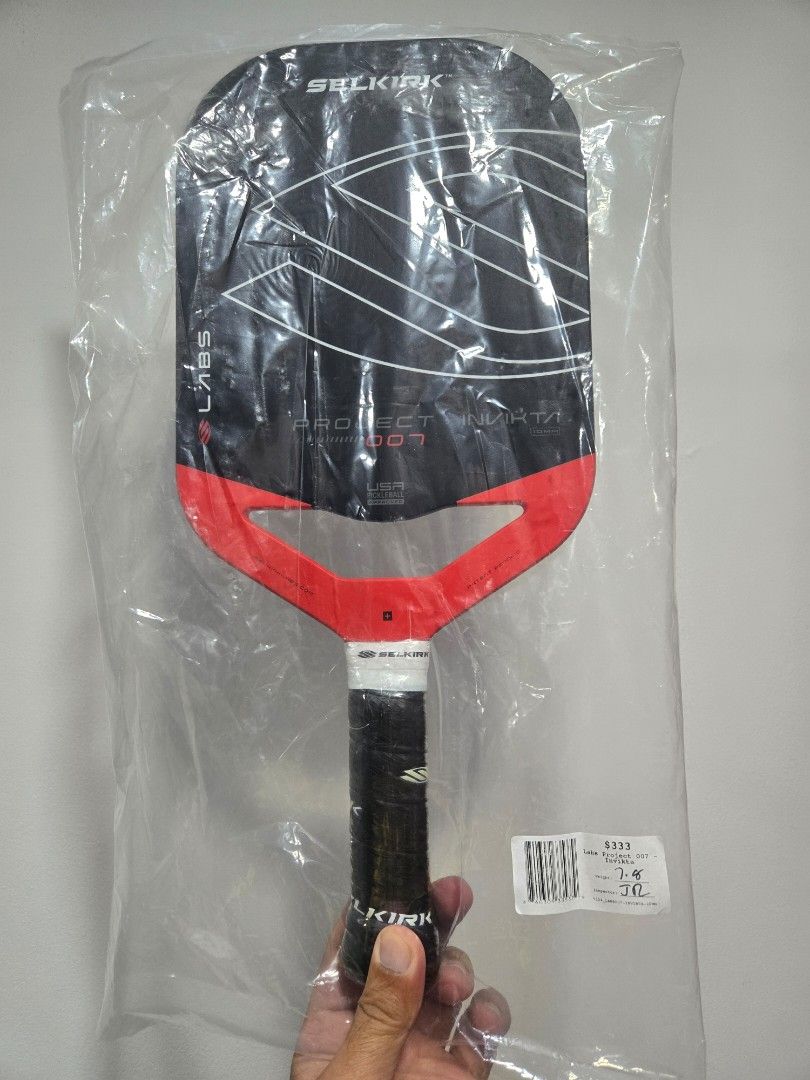Selkirk Project Labs 007 Brandnew Original (Category: Other Sports Equipment and Supplies) located in Quezon City. Submitted by bossjec (Listing ID 1470441645, Image 3). Description: For sale For Sale 100% Brandnew Original From Selkirk Official Site Store Moneyback Guarantee if fake Original price 288dollars/20,750php Selling for only 9.5k firm **SELKIRK Project Labs 007 10mm** - Invikta ( elongated ) - Infinigrit Tech - 3x more durable compare 