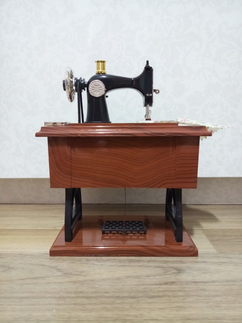 Sewing Machine Musical Box, Furniture & Home Living, Home Decor ...