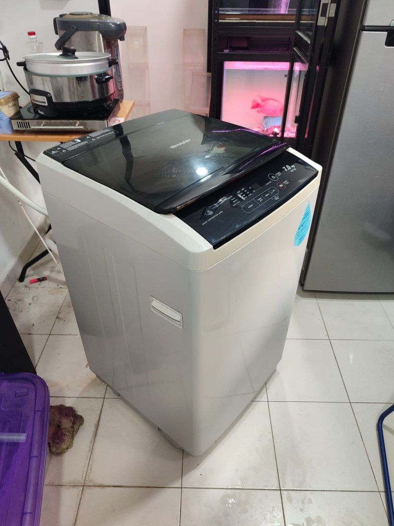 Small Size Wrapping Machine Sharp 7.0kg Top Load Washing Machine, TV & Home Appliances, Washing ...
