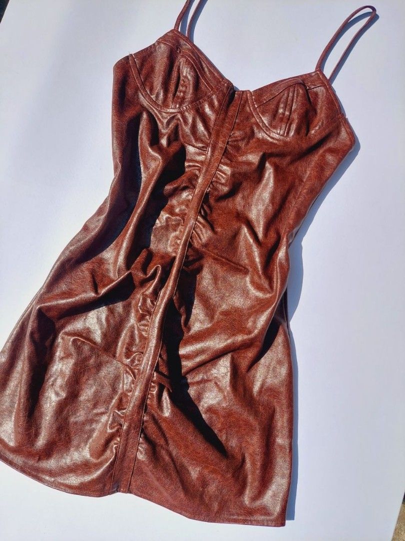 SheIn leather dress (Category: Dresses) located in Echague. Submitted by ribbitpicks (Listing ID 1470430926, Image 2). Description: size 36.
