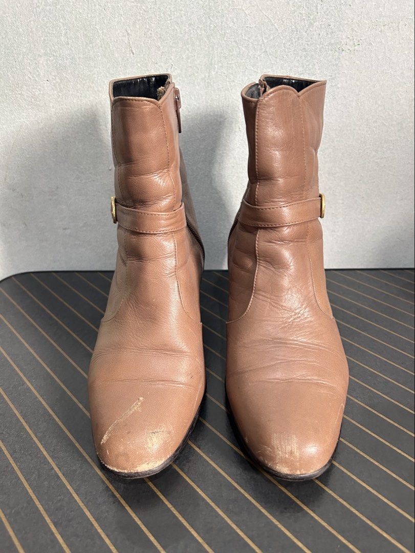 Side Style Buckle Zip Ankle Boots (Category: Boots) located in Quezon City. Submitted by jjsurplus_23 (Listing ID 1470366270, Image 3). Description: 22.5cm insole.