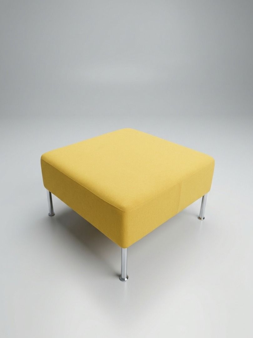 SOFA STOOL (Category: Chairs) located in Valenzuela. Submitted by jesspesongco (Listing ID 1470402801, Image 1). Description: SOFA STOOL BRAND: OKAMURA SIZE: L71cm W71cm H41cm PRICE: P2,500 ✔️ Sturdy slender silver metal legs with rounded feet ✔️Ideal for extra seating or resting your feet in the living room or bedroom 📍 LOCATION: OFFICEBUSTERS BALINTAWAK 👤 Look for: Hesus 📞 0961 690 4709.