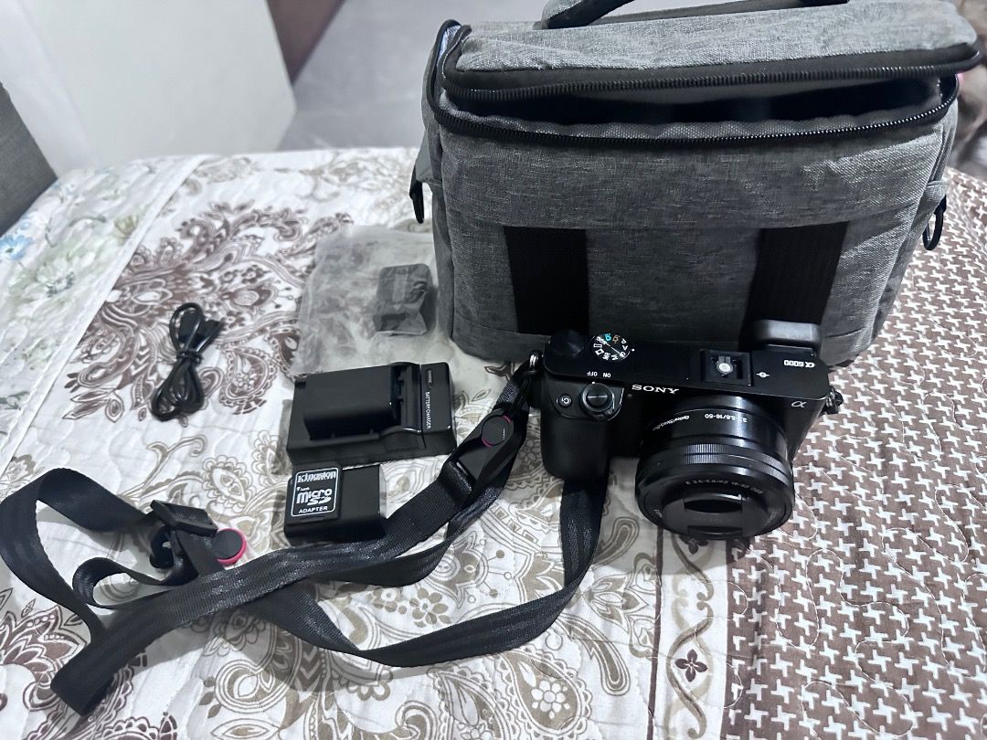Sony A6000 (Category: Cameras) located in Caloocan City. Submitted by articuno111 (Listing ID 1470405427, Image 1). Description: Sony A6000 6k Shutter Count Second Hand - Slight used Negotiable Inclusions: 2 Battery Charger 256 gb Memory Camera Bag.