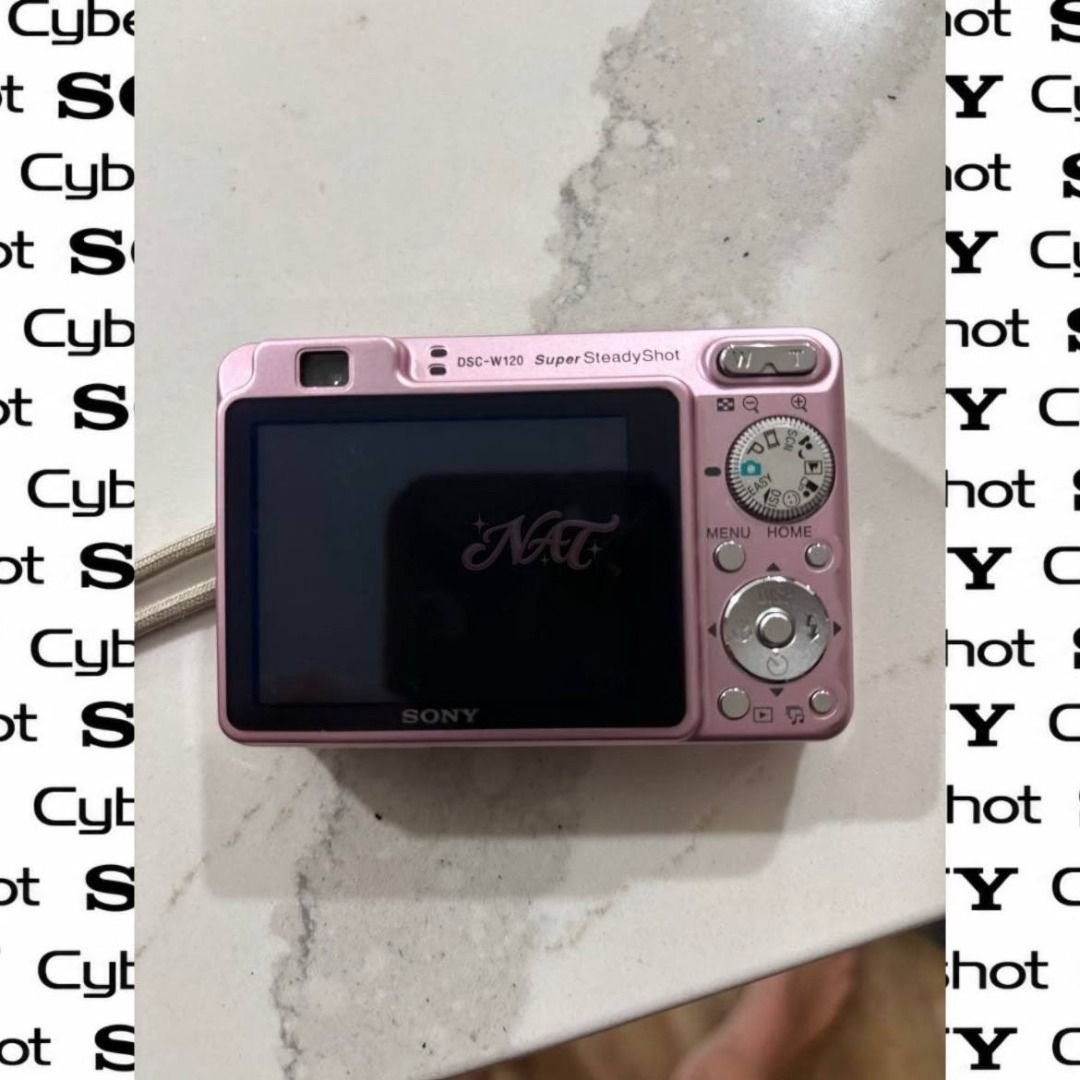 Sony Cyber-shot DSC-W120 Pink Digital Camera, Photography, Cameras on ...