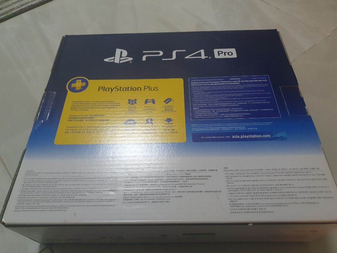 Sony PlayStation 4 Pro 1TB Console Jet Black, Video Gaming, Video Game ...