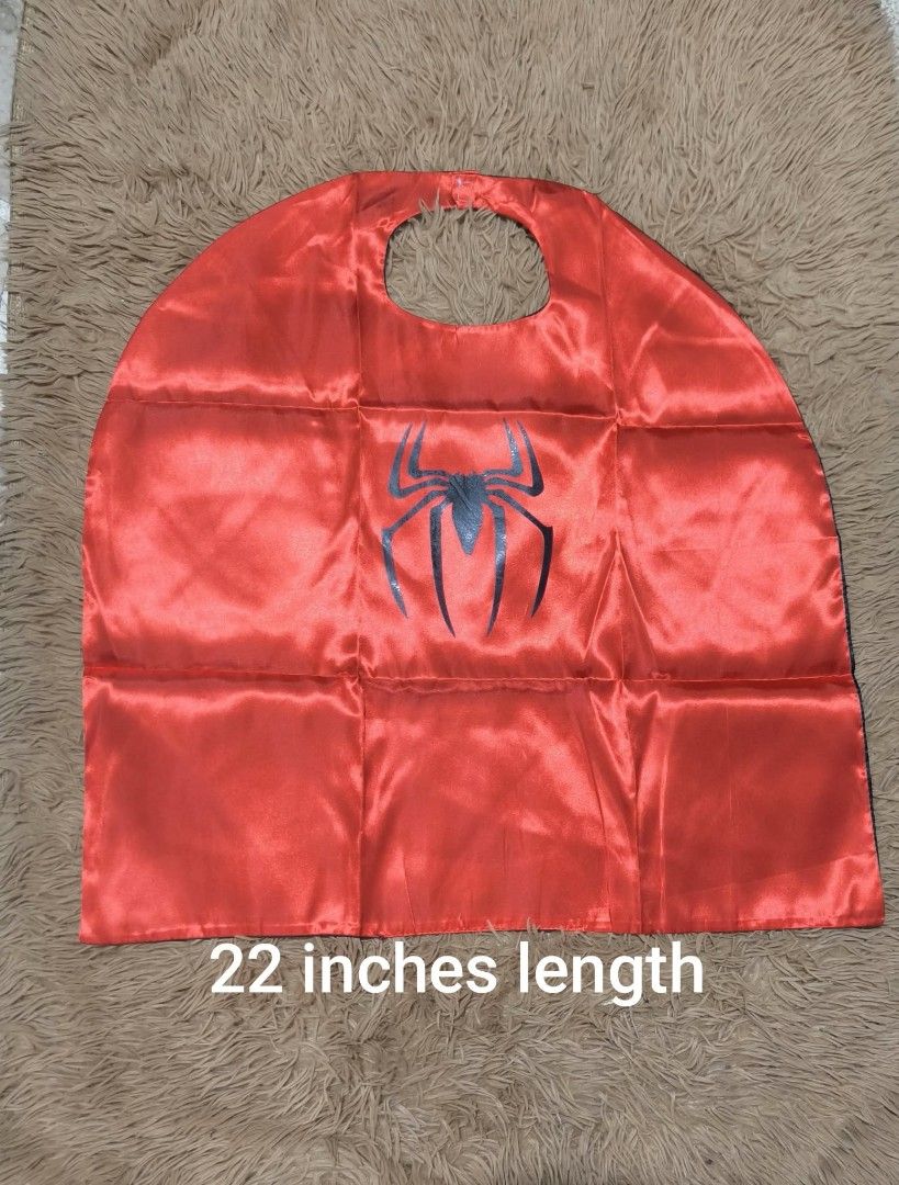 Spiderman Cape Halloween Costume (Category: Babies & Kids Fashion) located in Marikina City. Submitted by alexfortu88925 (Listing ID 1470362190, Image 1). Description: Spiderman Cape Halloween Costume kuds size.