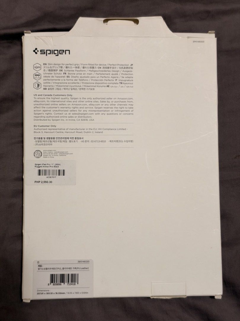 Spigen Rugged Armor Pro for iPad Pro 11 inch m4/M5 (Category: Cases & Sleeves) located in Los Banos. Submitted by IskoNgBayan (Listing ID 1470522414, Image 2). Description: Spigen Rugged Armor Pro compatible with iPad Pro 11 inch M4/M5 Black.