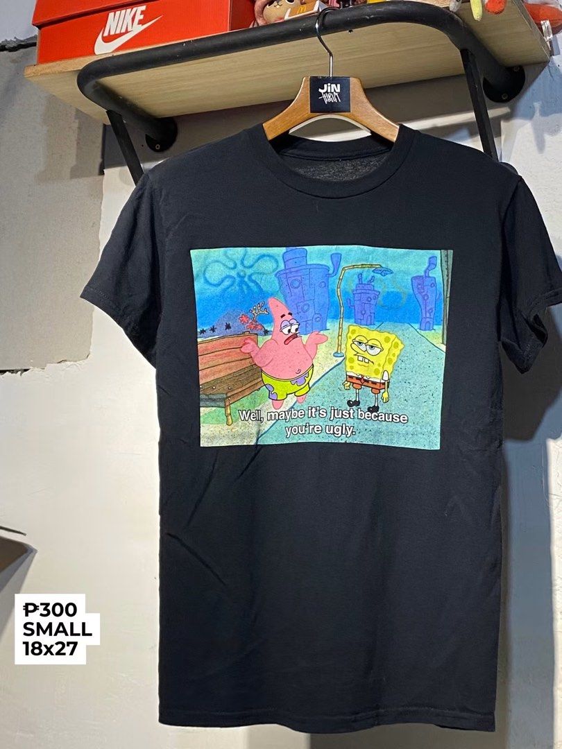 Spongebob Humor Shirt (Category: Tshirts & Polo Shirts ) located in Bocaue. Submitted by jintanthrift (Listing ID 1470442025, Image 1). Description: Details on pic . . . . . random tags: graphic shirt, graphic tee, humor shirt, humor tee, cartoon shirt, cartoon tee.