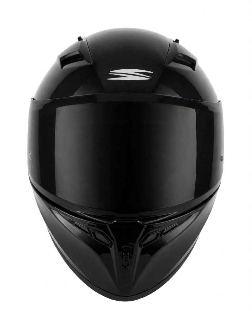 SPYDER Phoenix+ Full Face Helmet Gloss Black Size L - ECE Certified (Category: Helmets and other Riding Gears) located in Manila. Submitted by qtpoloy (Listing ID 1470539464, Image 1). Description: SPYDER PHOENIX+ Full Face - Plain Gloss Black Size: L (59-60cm) 1400g ±50g Certification: ECE R22-05 / ICC Certified - LTO approved Condition: 8.5/10 makinis pa - Hamis pa shell, no cracks, no drop - Clear visor + dual visor working - Foam & lining lim