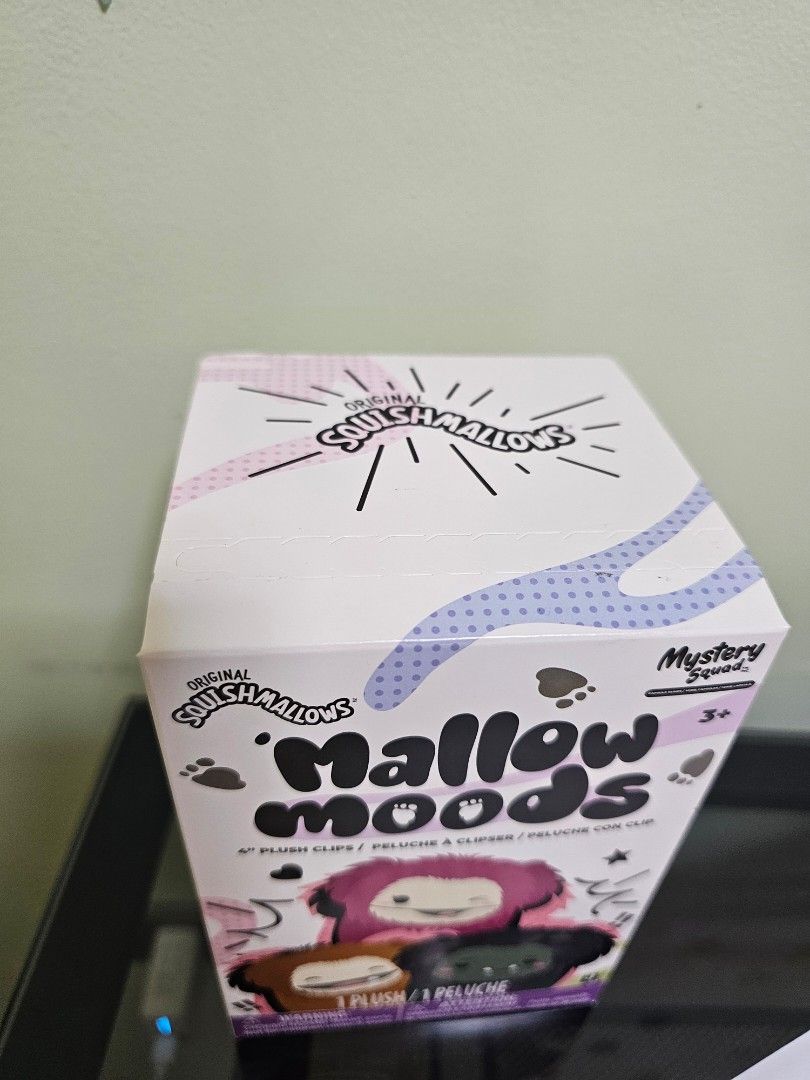 Squishmallow Mallowmoods Mystery Squad box (Erm) (Category: Character Goods) located in Kabankalan. Submitted by ninunothrift (Listing ID 1470502173, Image 3). Description: Will get discount if you also buy with the other MallowMood in my listing :]' Product is still sealed and completely unused. Only unfolded bottom flap of box to check variation. Practically brand new, complete inclusions. MOP: Gcash MOD: J&T Loc: Negros.