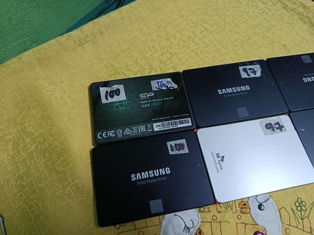 ssd 256gb take all p7k (Category: Computer Parts) located in Quezon City. Submitted by carou85958 (Listing ID 1470507213, Image 3). Description: 100% good working naka sulat na mga health nila take all mo 6 pcs p7k nalang 17 ibp road batasan hills qc .