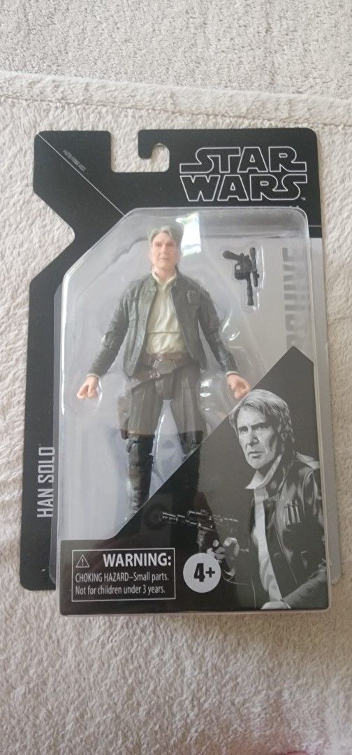 Star Wars The Black Series Action Figures (Category: Figurines & Statues) located in Quezon City. Submitted by pscsamson (Listing ID 1470536486, Image 1). Description: - Set of 3 Hasbro Star Wars action figures - Includes Han Solo from the Archive collection - Includes Princess Leia in Endor poncho (Return of the Jedi 40th Anniversary Kenner packaging) - Includes Ahsoka Tano with dual white lightsabers - Condition: Brand new, unopened in original