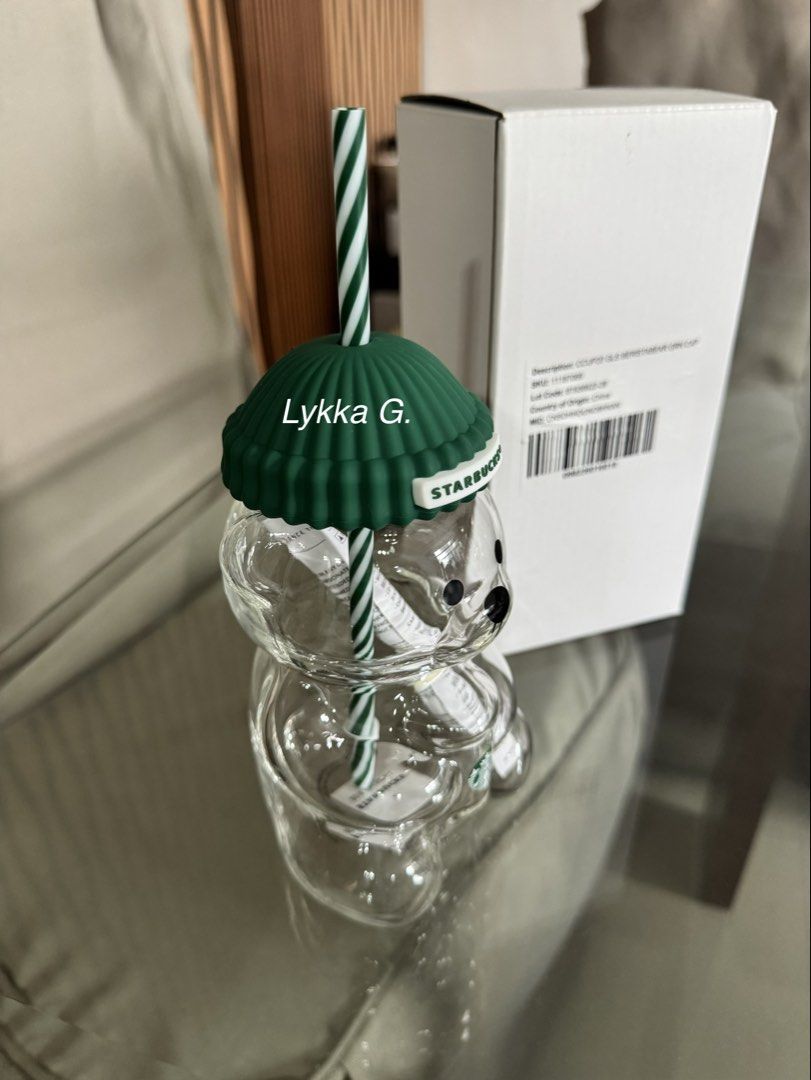 Starbucks Bearista Glass Cup (Category: Water Bottles & Tumblers) located in Quezon City. Submitted by vintage_ph (Listing ID 1470450598, Image 3). Description: - Never Used - 20 oz - PM for more deets.