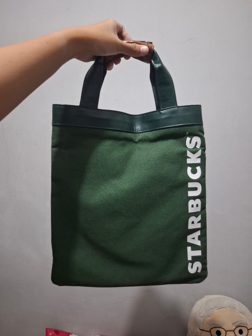 Starbucks Siren Core Green & Brown Tote Core Essentials (Category: Tote Bags) located in Abucay. Submitted by icia_marie18 (Listing ID 1470487286, Image 3). Description: Starbucks Siren Core Green & Brown Tote Core Essentials with tag, used once no issue.