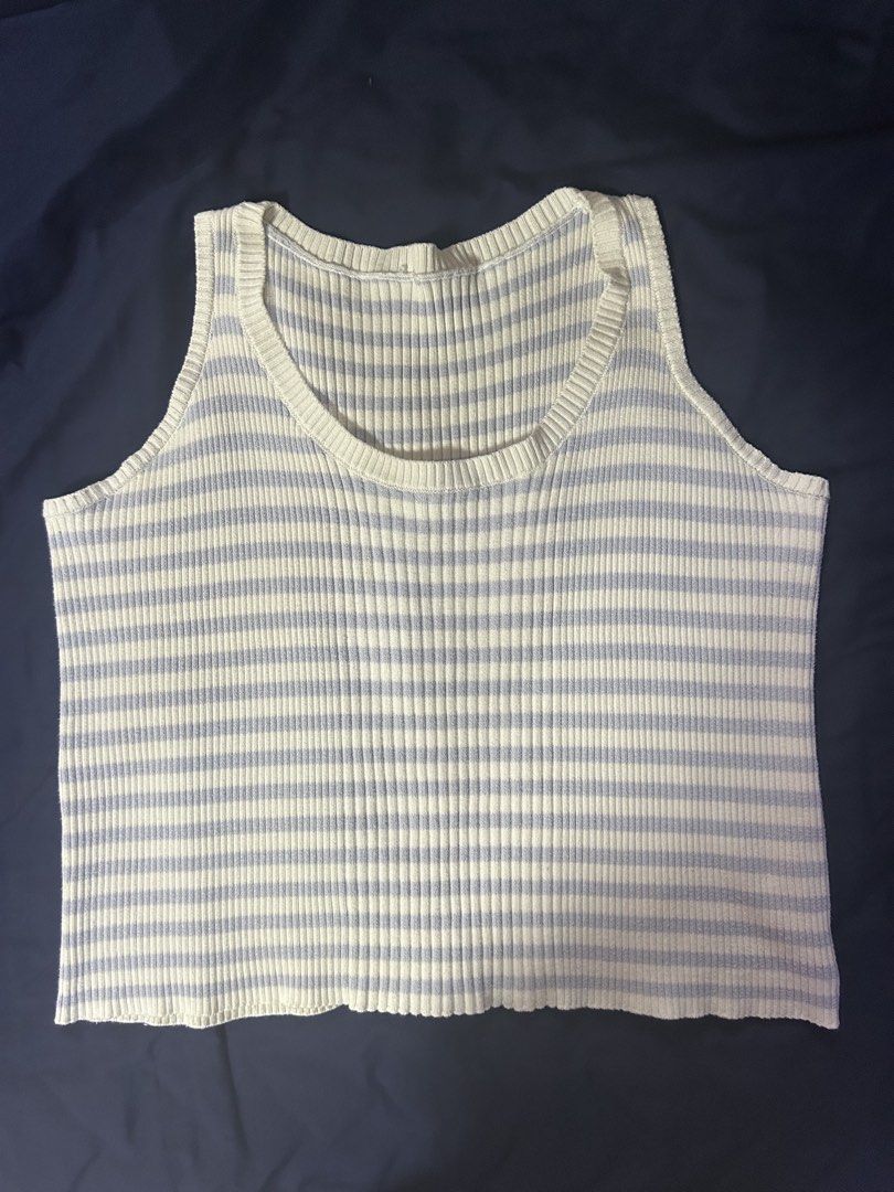 Striped Knit Sleeveless Top (Category: Sleeveless) located in Manila. Submitted by curatedbyelvynna (Listing ID 1470382381, Image 1). Description: Kindly check all photos for the exact/actual measurements. No when worn, no ‘more photos’. All photos are posted, what you see is what you’ll get. Please note that my items are preloved, it is likely that there will be signs of light wear in general. Last price posted 💯 No more haggling. All items are