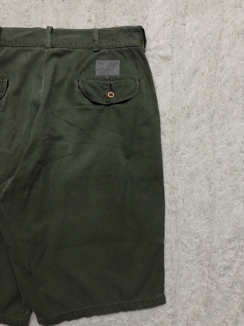 STUSSY green short (Category: Shorts) located in Canaman. Submitted by thriftmoboss (Listing ID 1470449960, Image 3). Description: 📌STUSSY MACHA GREEN JORTS cotton 100% Hard denim 93% Crispy condition ✅ MADE IN China🇨🇳 DIMENSION📏 W-32 L- 22 Hem-11 Good condition condition✅ Lightly used✅ Color rate:9.5 issue: sign of usage Price:850🏷 ‎ ‎•✅PLUS SHIPPING FEE (+75) ‎•🔵MOP: G CASH ‎•🟥COURIER: JnT ‎•📍LOC:Magsaysay, Naga city ,Camarines Sur 🌫️.