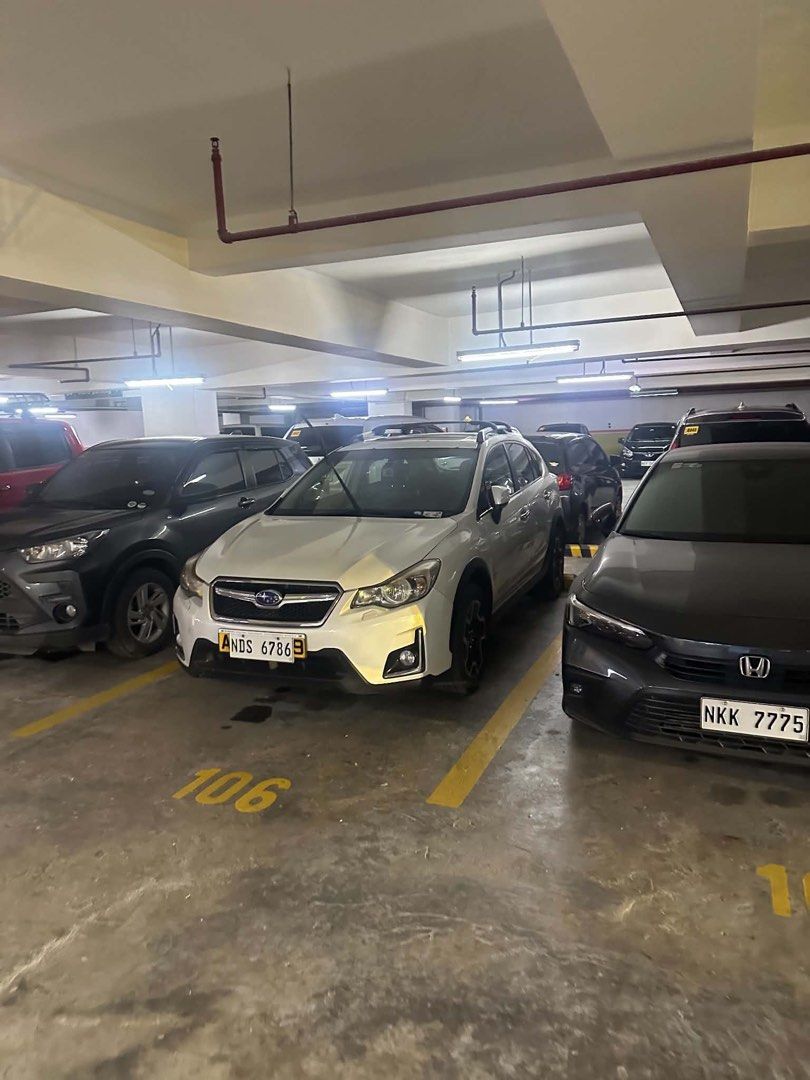 Subaru XV 2.0i-S (A) (Category: Used Cars) located in Las Pinas. Submitted by sochicboutique.mnl (Listing ID 1470476971, Image 2). Description: Subaru XV 2016 top of the line Pearl white 80k++ mileage AWD Led headlights Led foglights All interior lights LED Upgraded marcotm80 + tornado horn All stock interior and exterior W sunroof working properly 6 ending plate Motul fluids every pms Newly replaced underchassis 435k negotiable and open for swap