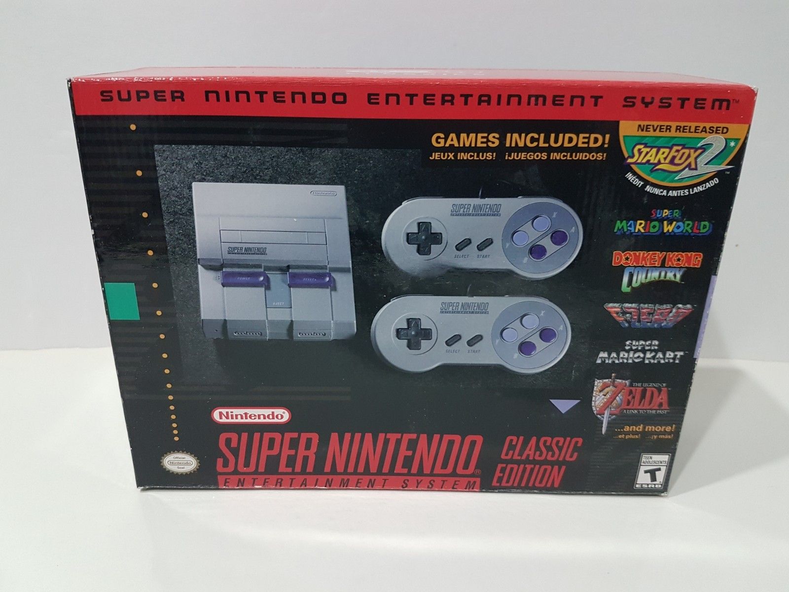 Super Nintendo Entertainment System SNES Classic Edition Mini Console ...