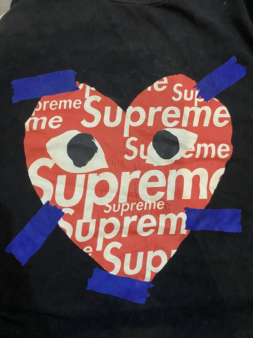 Supreme x CDG (Category: Tshirts & Polo Shirts ) located in Cainta. Submitted by rurufinds (Listing ID 1470415059, Image 3). Description: Supreme x cdg shirt 20x26 color rate: 7/10 issue:Crackprints Php 249 +sf Cainta Rizal loc.