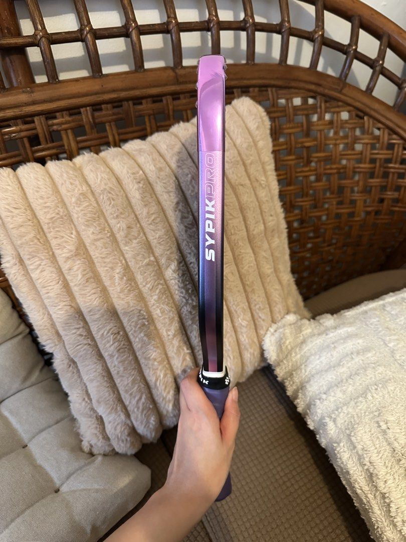 Sypik Triton 5 Pro Pickleball Paddle (Category: Racket and Ball Sports) located in Quezon City. Submitted by chkjkl (Listing ID 1470428754, Image 2). Description: •purpe haze •only used 5x •edge tape since day 1 •padde cover and extra edge tape included •no issues, no scratches •lady owned •RFS: quitting.