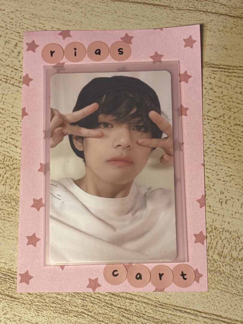 Taehyung 5th Muster Photocard (Category: K-Wave Merchandise) located in Antipolo. Submitted by riascart7 (Listing ID 1470529260, Image 1). Description: wts lfb bts ph 🖇️ taehyung 5th muster pc — onhand — flawed, x sensi — dm for vid condi ₱1350 nego 💌 dm / reply mine 🏷️ v fmv5 photocard.