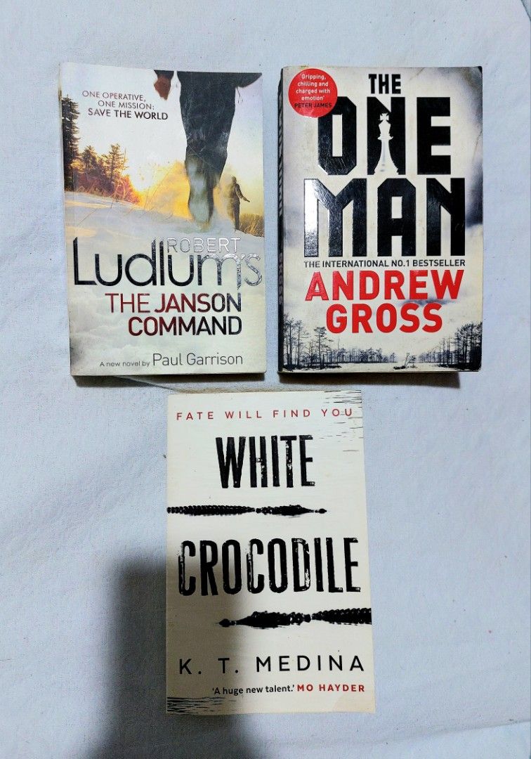 TAKE ALL FOR P100 | The Janson Command, The One Man, White Crocodile (Category: Storybooks) located in Batangas. Submitted by solanasupersale (Listing ID 1470417694, Image 1). Description: 📚 major bookshelf clean out / clearance sale ~ — RFS: decluttering my bookshelves and switching to digital books — MOP: Gcash | fast shipping *feel free to send a message if you wish to negotiate the price :).