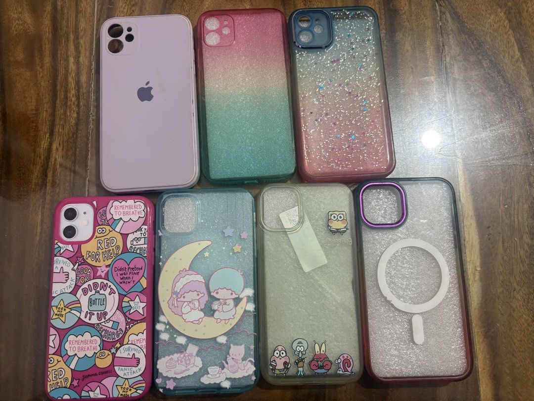Take all iphone 11 cases (Category: iPhone 11 Series) located in Bacoor. Submitted by Little_Lady (Listing ID 1470556216, Image 1). Description: Take all 7 pcs Rfs upgrade new phone.