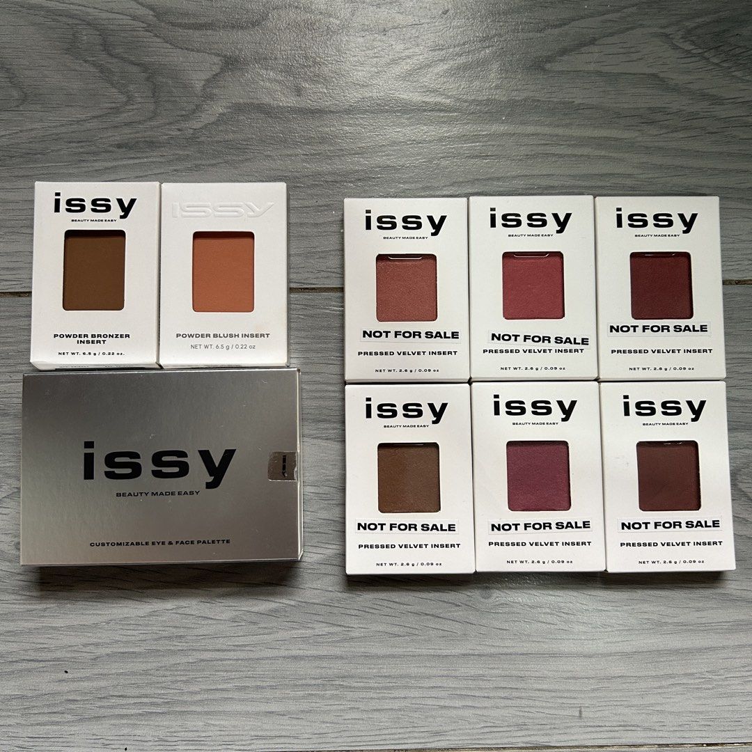 TAKE ALL Issy Eyeshadow & Blush On (Category: Makeup) located in Las Pinas. Submitted by makeupmystyle (Listing ID 1470485843, Image 1). Description: Brandnew pa po yan lahat Pm for more info. Cod/ gcash lalamove.