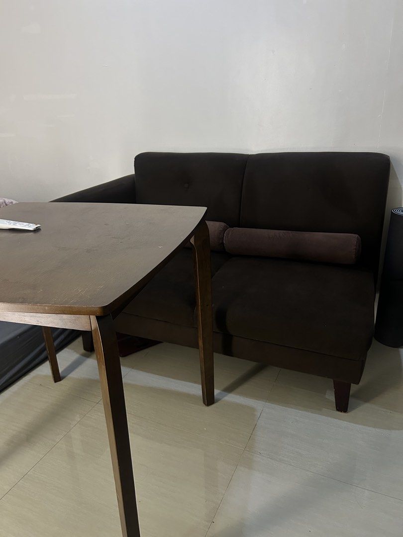 take all mandaue foam 2 seater sofa and dining table (Category: Sofas) located in Manila. Submitted by krazyfairydust (Listing ID 1470466492, Image 1). Description: pickup only lanang.