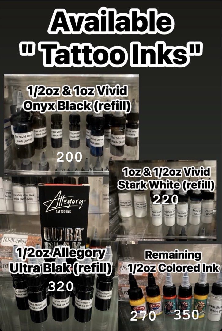 Tattoo Inks (refill) (Category: Everything Else Others) located in Mabalacat. Submitted by adirfzerepreyes (Listing ID 1470375259, Image 1). Description: .