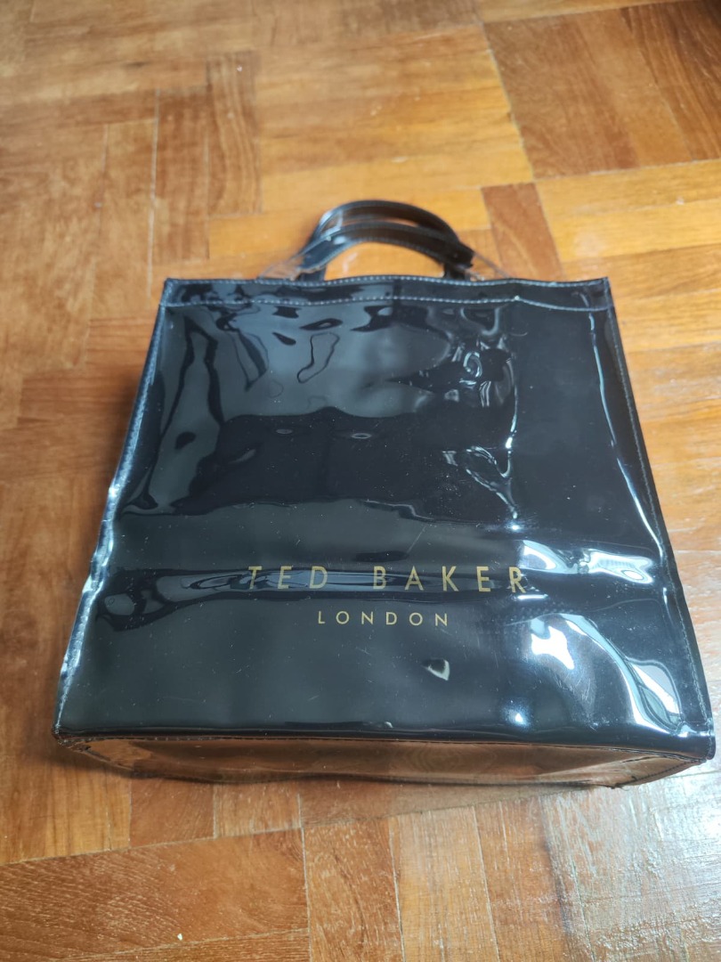 Ted Baker London Small Icon Tote Black Bow PVC, Women's Fashion, Bags ...
