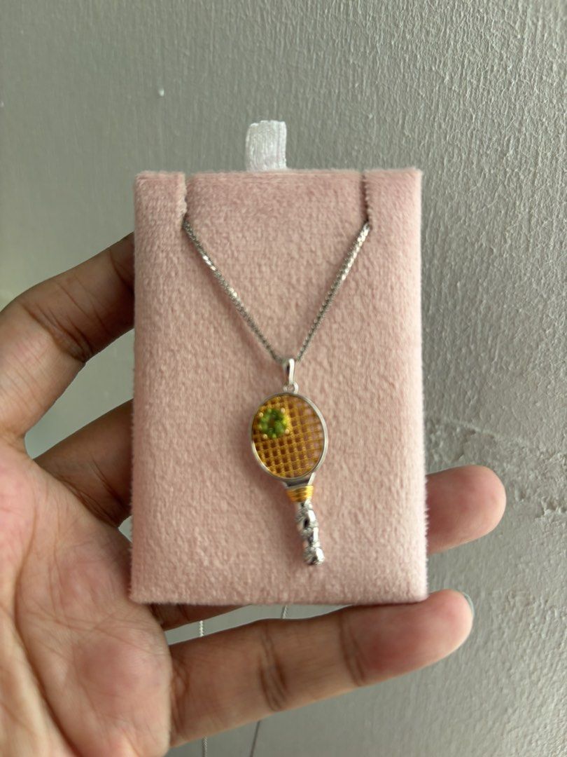 Tennis peridot gemstone pendant only (Category: Precious Stones) located in Rizal. Submitted by katmandulovesmakeup (Listing ID 1470422816, Image 1). Description: Tennis peridot pendant only S925 silver Natural gemstone Alex eala fans.