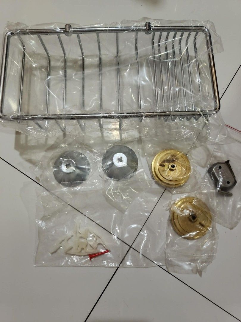 The Broadway Collection Wire Shower Caddy (Category: Bathroom & Kitchen Fixtures) located in Caloocan City. Submitted by chonadura91470 (Listing ID 1470363117, Image 1). Description: - Brand: The Broadway Collection - Material: Heavy-duty chrome wire with a shiny finish - Condition: Unused, stored in original packaging - Inclusions: Original mounting hardware, wall brackets, and care booklet signed by quality inspector Emilia - Perfect for organi