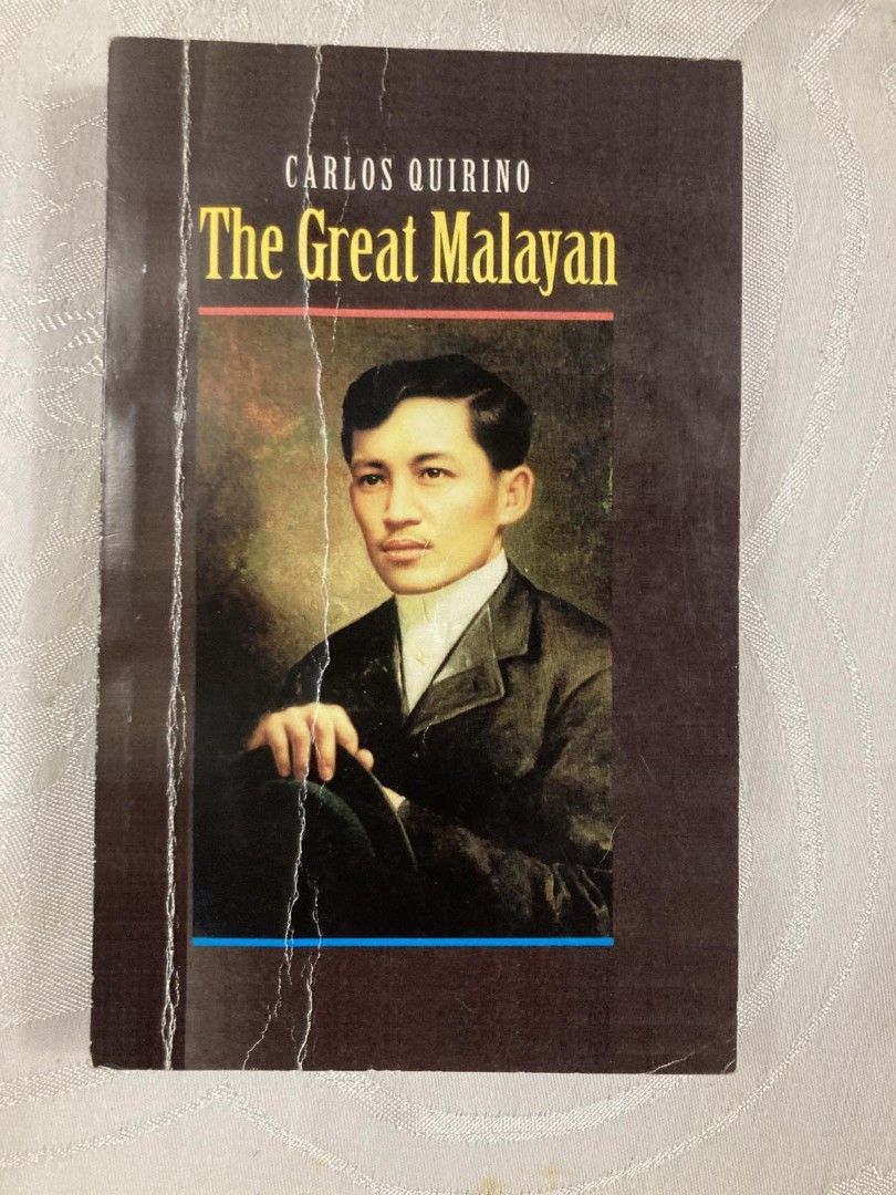 The Great Malayan by Carlos Quirino (Category: Storybooks) located in Makati City. Submitted by pjstyle (Listing ID 1470362566, Image 1). Description: - Title: The Great Malayan - Author: Carlos Quirino - Publisher: Tahanan Books - Format: Paperback - ISBN: 971-630-085-9 - Description: Written by National Artist for Historical Literature Carlos Quirino, it was the prize winning work in the 1938 Commonwealth Biography contest. This work is a maste