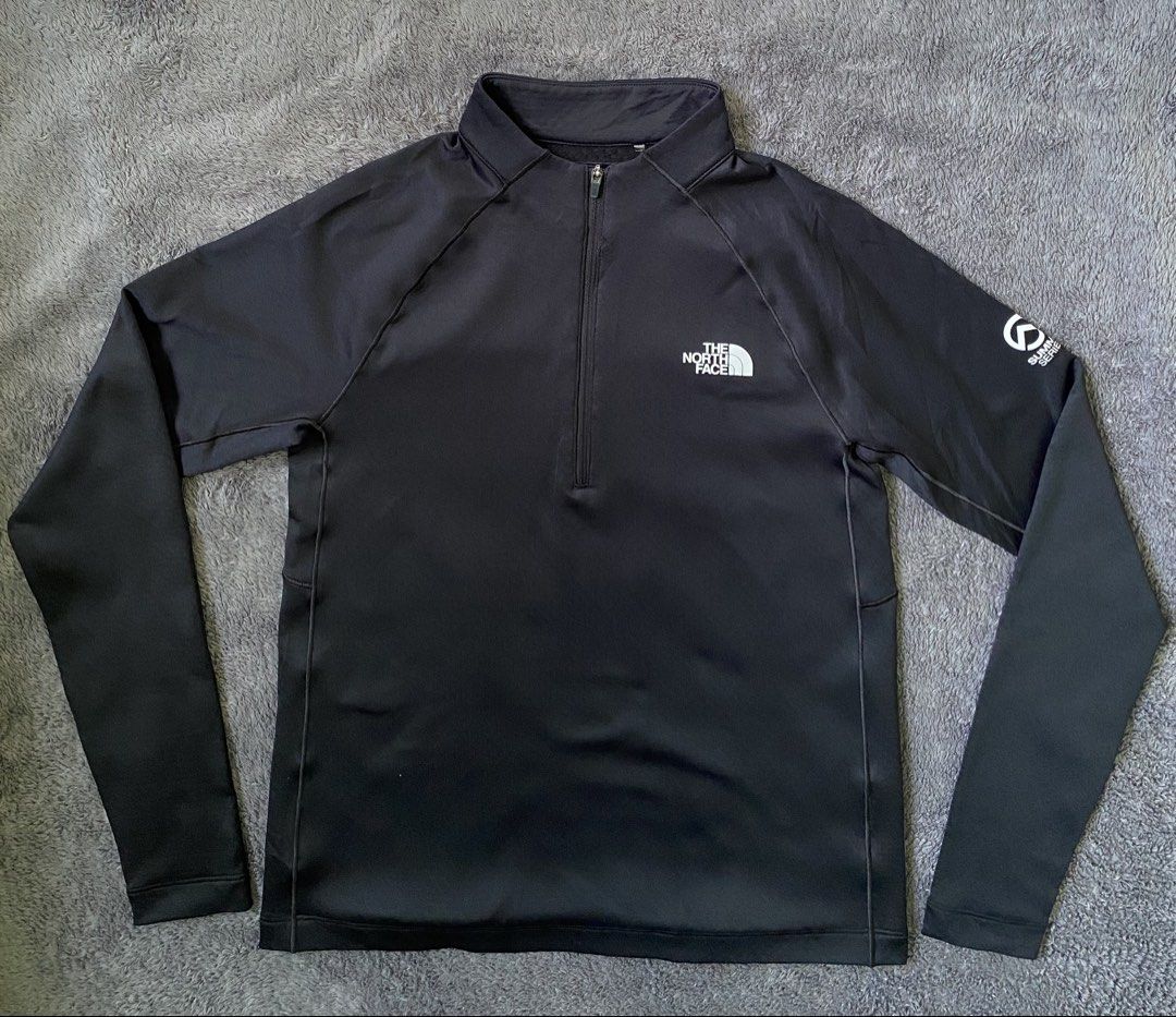 The North Face Summit Base Long-Sleeve Zip tee (Category: Activewear) located in Cebu City. Submitted by markvoid (Listing ID 1470474236, Image 1). Description: The North Face Summit Series Long-Sleeve Zip Tee >Excellent Condition >Like New >No Flows >Color Rate: 10/10 >Color May Vary Due To Light >Width: 15 >length: 21 >Size: Small >Price+SF >MOP: Gcash/Bank Transfer >Shipping: J&T Mandaue City.