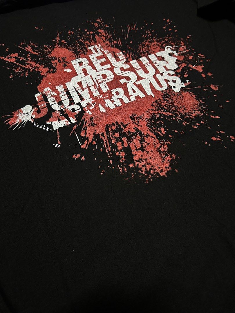 The Red Jumpsuit Apparatus (Category: Tshirts & Polo Shirts ) located in Manila. Submitted by got_loots (Listing ID 1470486079, Image 3). Description: WTS❗️❗️❗️ The Red Jumpsuit Apparatus VNDS Large on FOTL Tag Dimes: 22x29 ₱1,000 Only .