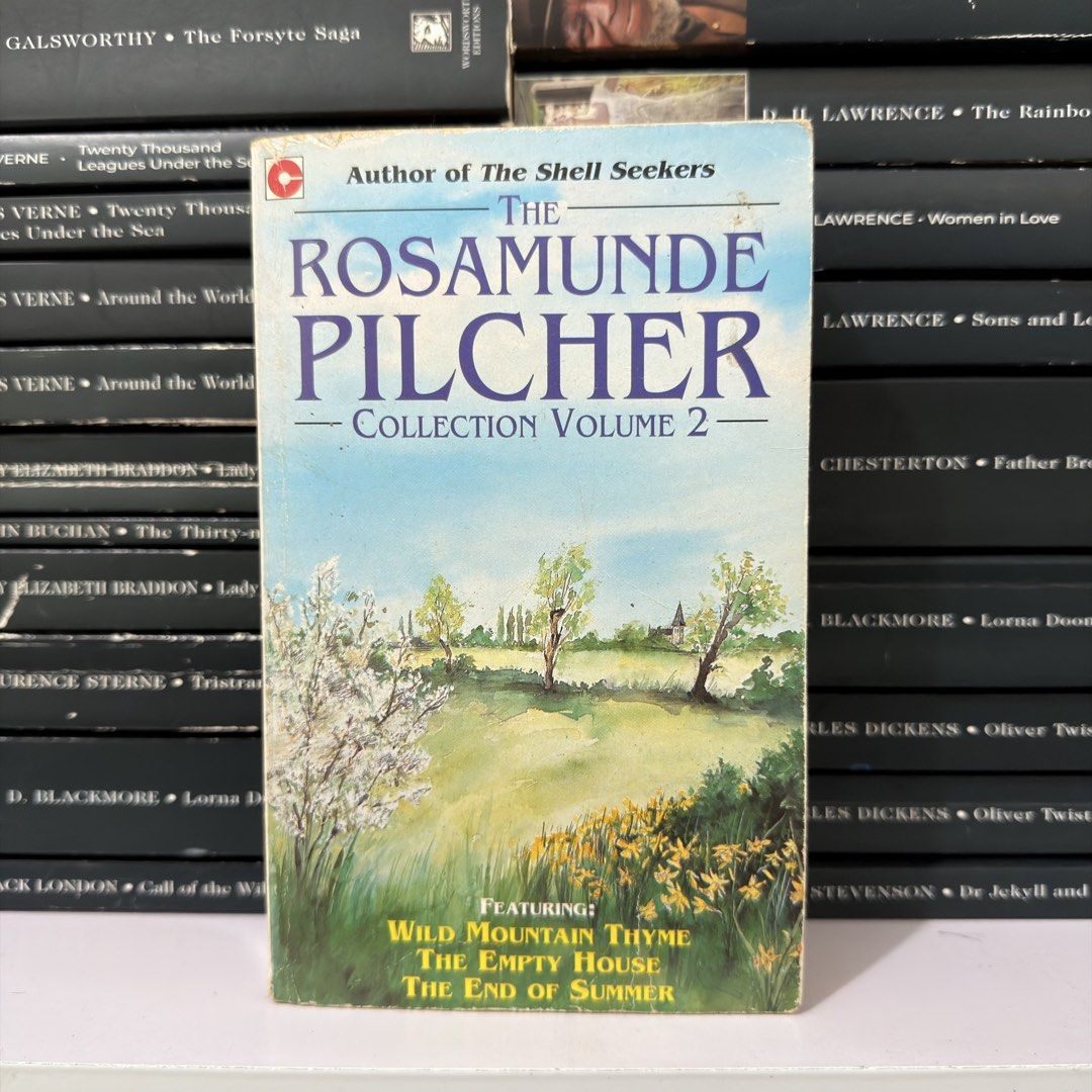 The Rosamunde Pilcher Collection Volume 2 Paperback (Category: Storybooks) located in Lingayen. Submitted by readwjane (Listing ID 1470479979, Image 1). Description: - Author: Rosamunde Pilcher - Format: Paperback containing 3 novels (Wild Mountain Thyme, The Empty House, and The End of Summer) - Condition: Shows shelf wear with creasing along the top edge and spine; all pages intact - Genre: Classic romance and family drama.