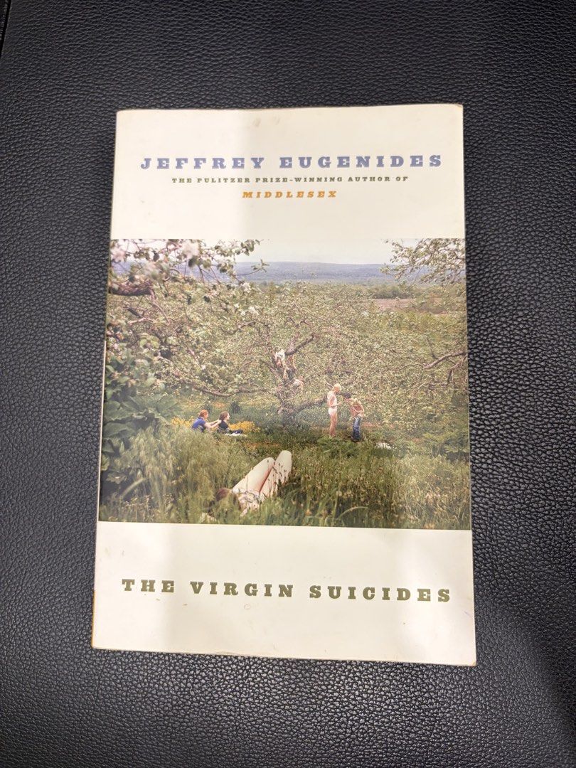 The Virgin Suicides by Jeffrey Eugenides Paperback Novel (Category: Storybooks) located in Cebu City. Submitted by gwyiener (Listing ID 1470360213, Image 1). Description: Paperback copy of The Virgin Suicides by Jeffrey Eugenides. Vintage Canada edition published in 1993. Some light shelf wear. Pages have minor yellowing from age. Text inside has underlines and annotations..