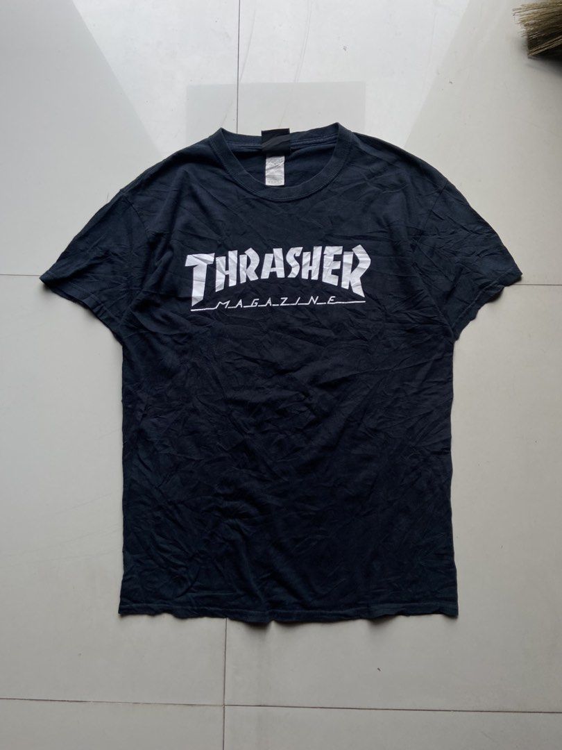 Thrasher Magazine (Category: Tshirts & Polo Shirts ) located in Panabo. Submitted by thrifty.red (Listing ID 1470373305, Image 1). Description: width:19.5 length:27 Medium 9.5/10 color rate no crack .