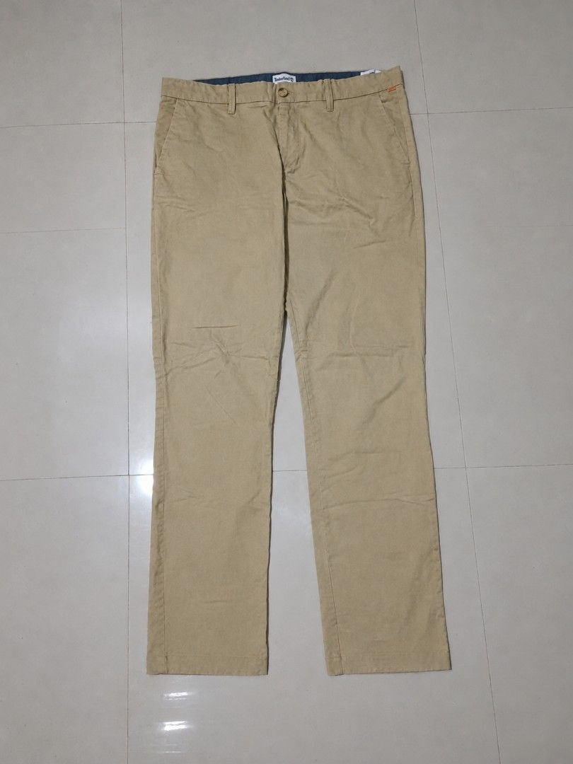 TIMBERLAND Khaki Pants (Category: Jeans) located in Caloocan City. Submitted by jaychingsss (Listing ID 1470429933, Image 1). Description: Timberland Khaki Pants - 150 Waist 36 Length 40 Color Rate: 9/10 Complete Tags Minor issue: Few scratch sa bandang bulsa check photo NEED WASH.