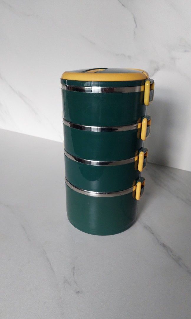 Nice Container House Tingkat- thermal food container 4-tier, Furniture & Home Living ...