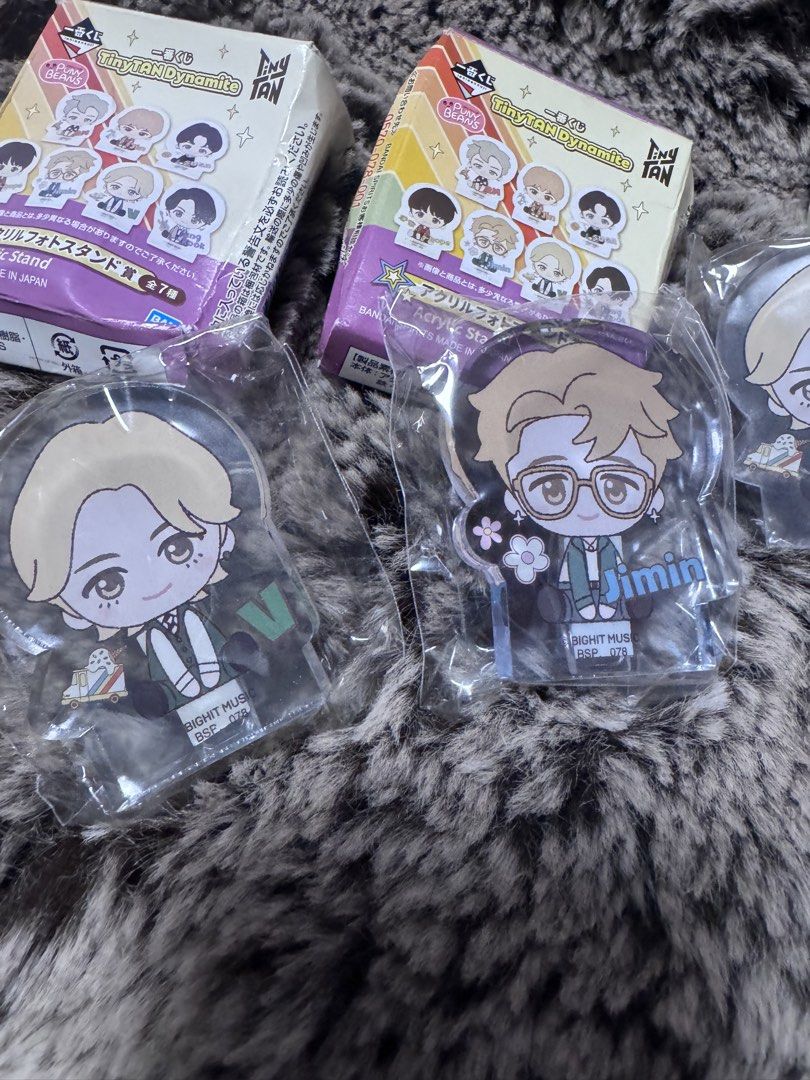 TinyTan Inspired by BTS Acrylic Stand (Category: Luxury Accessories) located in Marikina City. Submitted by luvbags40524 (Listing ID 1470444464, Image 3). Description: Good condition Bandai Spirits Madenin Japan Dm for interested .