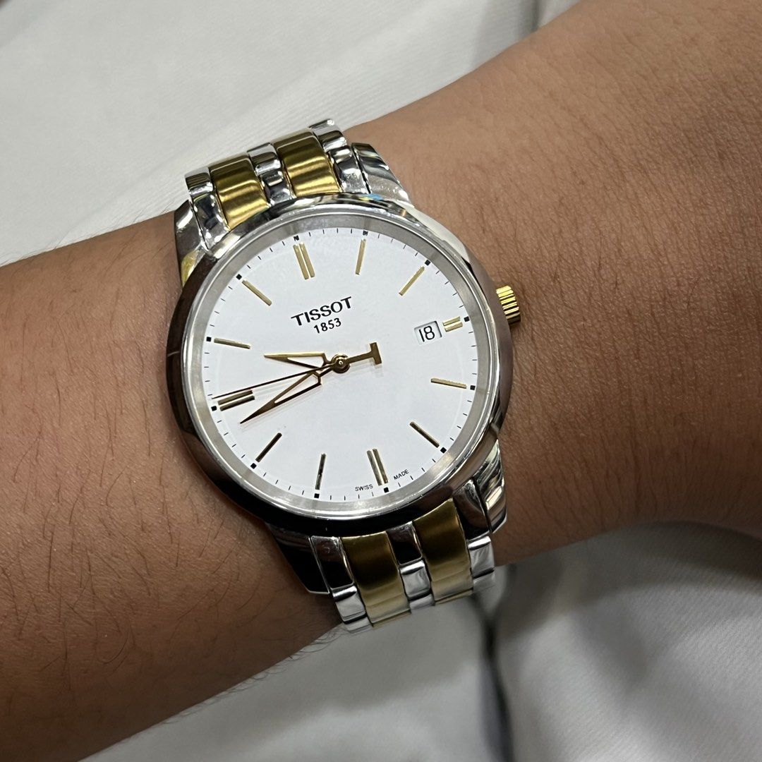 Tissot original 38mm (Category: Luxury Watches) located in Manila. Submitted by marcpimentel2323 (Listing ID 1470350911, Image 1). Description: Tissot 1853 Authentic 38mm no issue almost brandnew.