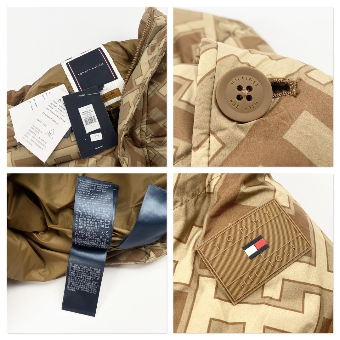 Tommy Hilfiger (Category: Coats, Jackets and Outerwear) located in Manila. Submitted by draftdrops (Listing ID 1470438353, Image 3). Description: Puffer jacket,zip and button,Rubber logo on sleeve , all over design , brand new with tag and like new condition Width :25 Length :35 Size:xl .