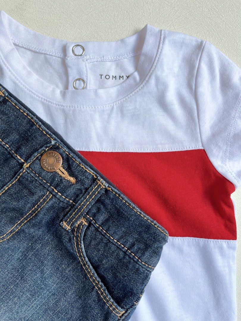 Tommy Hilfiger & GAP set 12-18 m (Category: Babies & Kids Fashion) located in Bayombong. Submitted by whimsystuff (Listing ID 1470414068, Image 2). Description: TH & Baby GAP set skirt has bloomer attached runs big, both best fits 12-18 m Brand new set P 700.